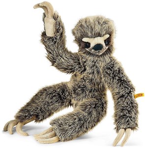 Steiff Knuffel Eric Dangling Sloth Brown Tipped 45Cm steiff kopen in de aanbieding