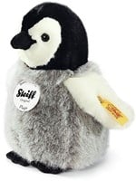 Steiff knuffel pinguin Flaps, zwart/wit/grijs