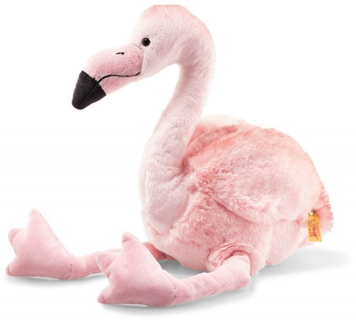 Steiff knuffel bungelende flamingo Pinky, roze