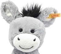 Steiff knuffel Soft Cuddly Friends Dinkie ezel grijsblauw - 30 cm-2