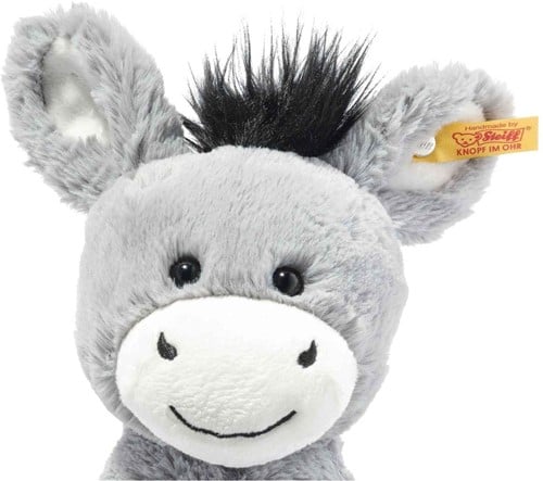 Steiff knuffel Soft Cuddly Friends Dinkie ezel grijsblauw - 30 cm-2