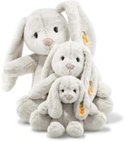 Steiff knuffel Soft Cuddly Friends konijn Hoppie, lichtgrijs-2