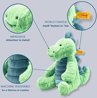 Steiff knuffel Soft Cuddly Friends stegosaurus Spott, groen/petroleum blauw-3
