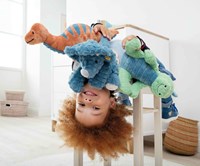 Steiff knuffel Soft Cuddly Friends stegosaurus Spott, groen/petroleum blauw-2