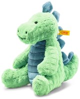 Steiff knuffel Soft Cuddly Friends stegosaurus Spott, groen/petroleum blauw