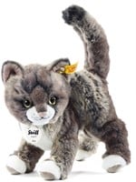 Steiff knuffel kat Kitty, grijs/beige
