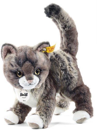 Steiff knuffel kat Kitty, grijs/beige