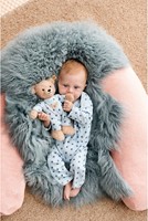 Steiff knuffel teddybeer Teddy and Me baby jongen met pyjama, beige/blauw-3