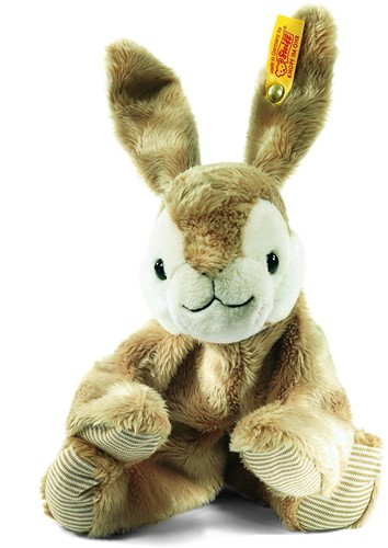 Steiff knuffel floppy konijn Hoppel, lichtbruin