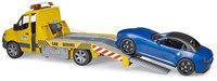 Bruder Mercedes Benz Sprinter autotransporter speelgoed met licht en geluid en roadster-3