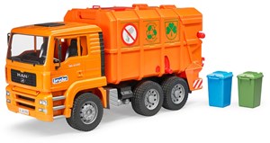 Bruder Man Vuilniswagen Oranje bruder kopen in de aanbieding Bruder Man Vuilniswagen Oranje bruder kopen in de aanbieding