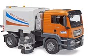 Bruder MAN TGS speelgoed stratenreiniger vrachtwagen oranje