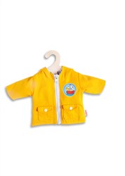 Heless windjack poppenkleding dubbelzijdig 35-45cm geel regenjas