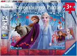 Ravensburger puzzel Disney Frozen 2 - kinderpuzzel 2x12 stukjes karton