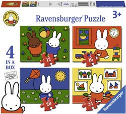 Ravensburger puzzel Nijntje 4-in-1 kinderpuzzel karton 12+16+20+24 stukjes