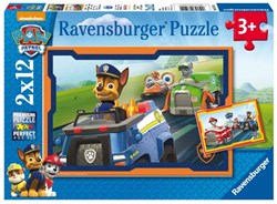 Ravensburger PAW Patrol puzzel - kinderpuzzel 2x12 stukjes karton