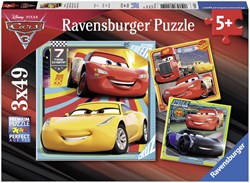 Ravensburger Cars 3 puzzel - Disney legpuzzel 3x49 stukjes kinderpuzzel