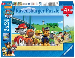 Ravensburger PAW Patrol puzzel - Dappere honden 2x24 stukjes karton