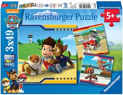 Ravensburger PAW Patrol puzzel kinderpuzzel - Helden met vacht 3x49 stukjes