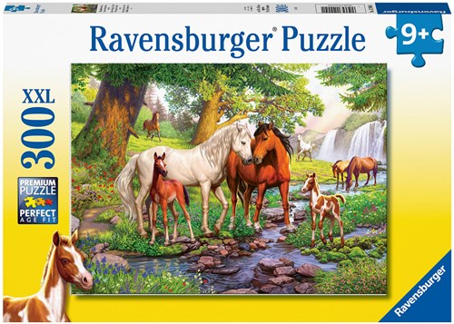 Ravensburger legpuzzel wilde paarden dieren XXL 300 stukjes