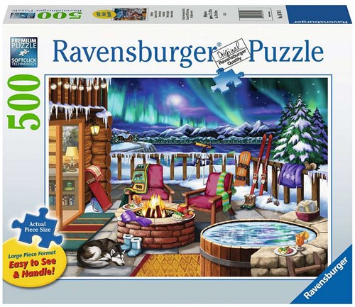 Ravensburger puzzel legpuzzel 500 stukjes Noorderlicht extra groot