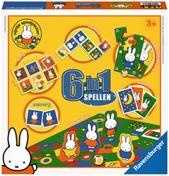 Ravensburger Nijntje spellendoos 6 in 1 - klassiekers voor kinderen