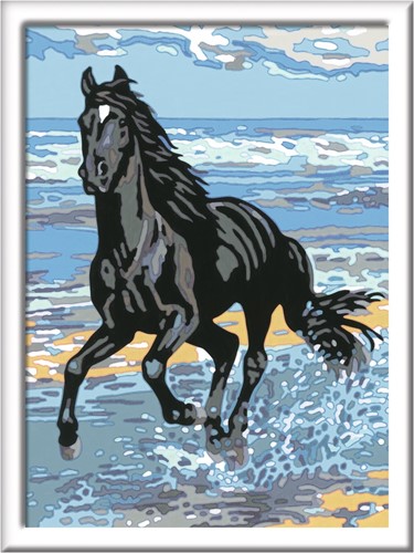 Ravensburger Schilderen op nummer Paard in de branding-2