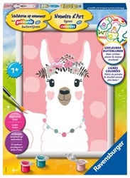 Ravensburger schilderen op nummer lama - creatieve knutselset voor kinderen