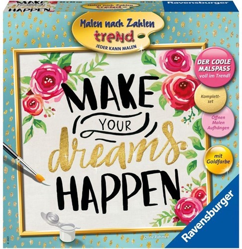 Ravensburger Schilderen op nummer Serie C Trend vierkant Make your Dreams happen