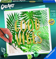 Ravensburger schilderen op nummer Good Vibes - creatief hobbypakket volwassenen