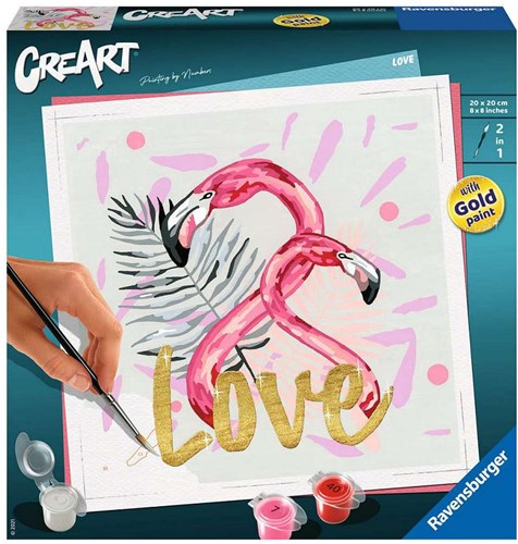 Ravensburger schilderen op nummer Love - Creatief hobbypakket volwassenen