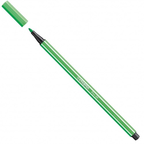 Stabilo premium viltstift Pen 68 - licht smaragdgroen - creatief tekenen