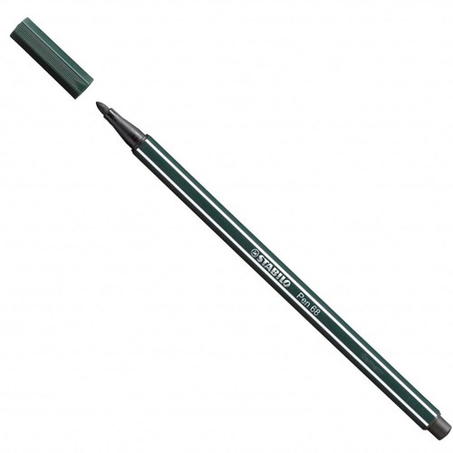 Stabilo premium viltstift Pen 68 aardegroen creatief tekenen
