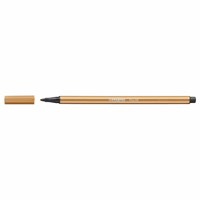 Stabilo viltstift Pen 68 donker oker premium kwaliteit creatief