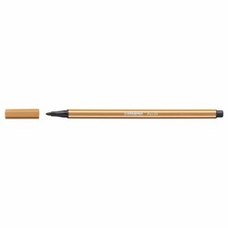 Stabilo viltstift Pen 68 donker oker premium kwaliteit creatief