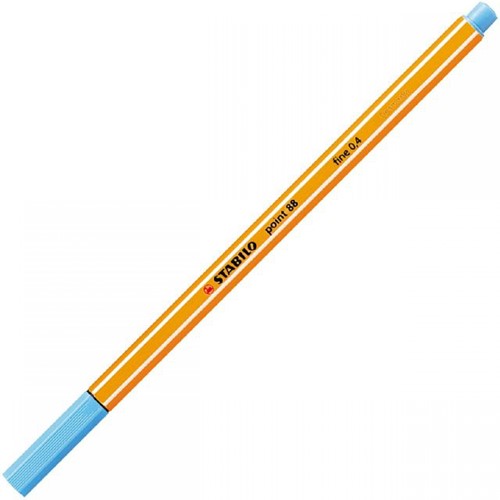 STABILO point 88 - fineliner 0,4 mm - azuur blauw