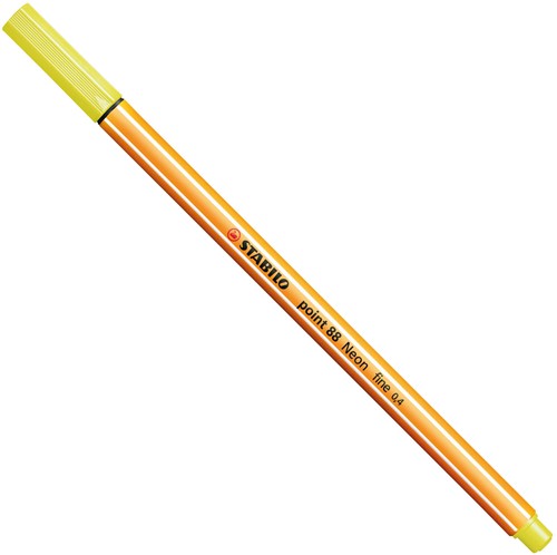 STABILO point 88 - fineliner 0,4 mm - neon geel