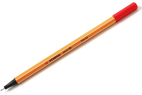 STABILO point 88 - fineliner 0,4 mm - neon rood