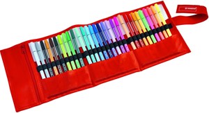 STABILO Pen 68 - premium viltstift - rollerset met 30 kleuren
