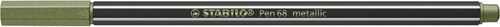 Stabilo premium viltstift metallic licht groen - Pen 68 metallic
