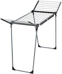 Leifheit droogrek Pegasus 150 Solid Slim - zwart droogrek wasrek