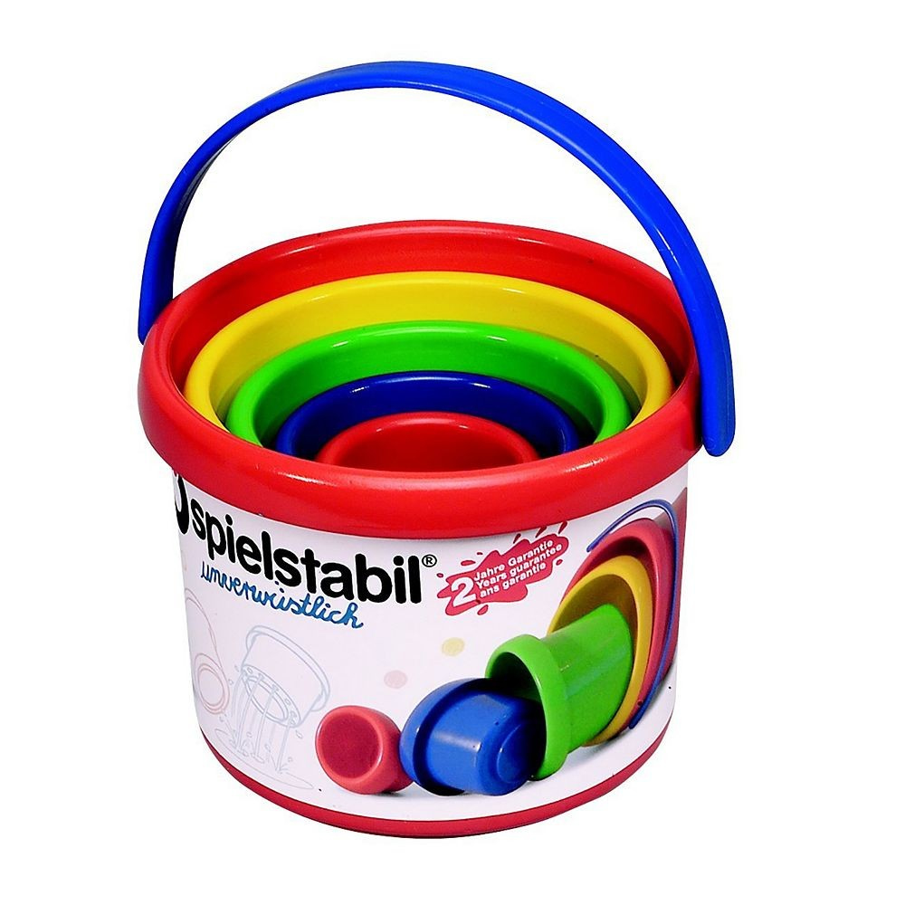 Spielstabil zandspeelgoed stapeltoren Spielstabil zandspeelgoed Baby emmer 2 kleuren