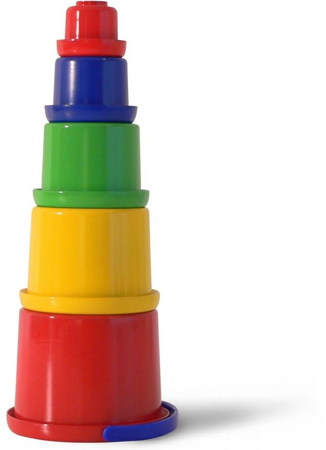 Spielstabil zandspeelgoed stapeltoren Spielstabil zandspeelgoed Baby emmer 2 kleuren