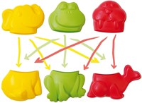 Spielstabil speelgoed 6-delige gekke dierenwereld set voor kinderen-3