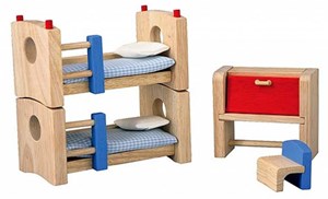 Plan Toys Houten Poppenhuis Meubels Kinderkamer Neo plan toys kopen in de aanbieding