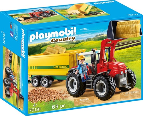 Playmobil Country - Grote tractor met aanhangwagen 70131