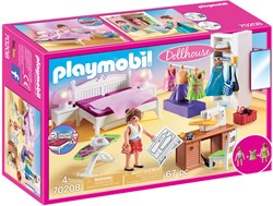 Playmobil Dollhouse slaapkamer speelgoedset met mode ontwerphoek - 70208