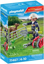 Playmobil Action Heroes brandweer dierenbescherming speelgoedset