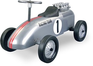 Retro Roller Loopauto Racinteam Zilver Brett retro roller kopen in de aanbieding Retro Roller Loopauto Racinteam Zilver Brett retro roller kopen in de aanbieding