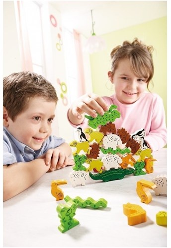 Haba spel Dier op dier - houten stapelspel voor kinderen-3